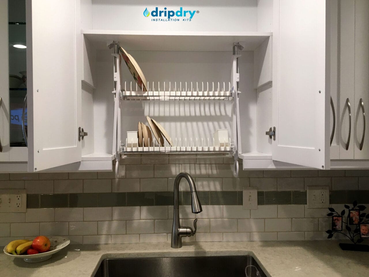 DripDry Drying Rack | Fits All Cabinets | A Hidden Cabinet Dish Rack