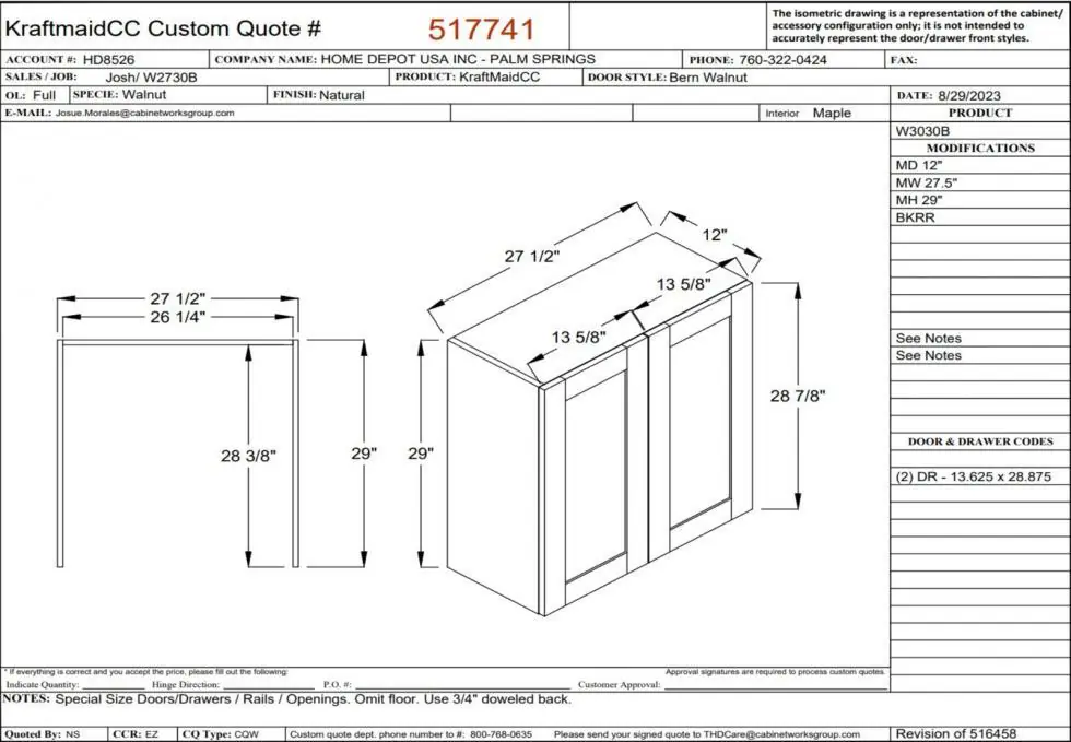 Home Depot bottomless kitchen cabinet